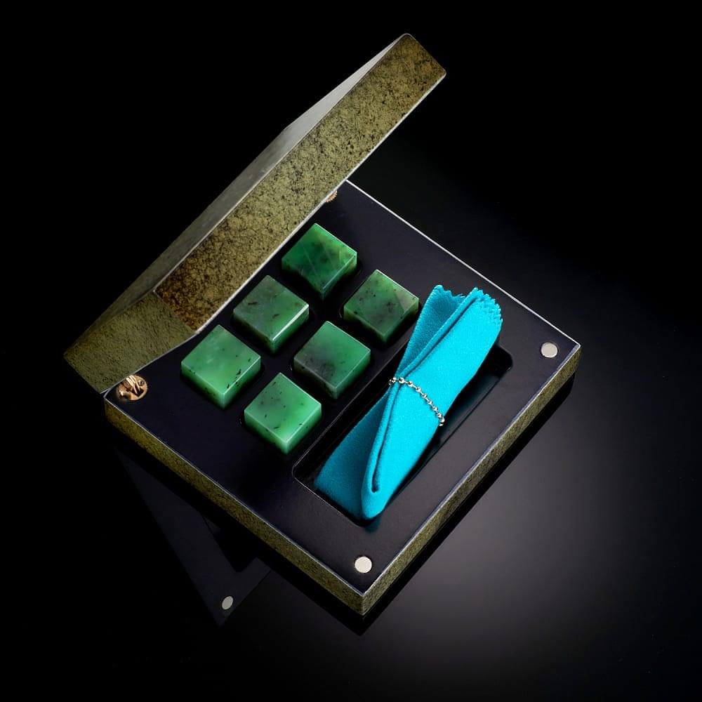 Набор камней для виски (6 штук) в футляре - интернет магазин Русь Велика я 