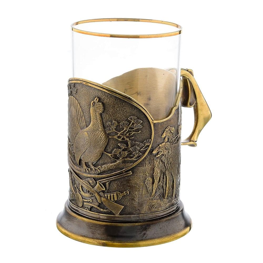 Подстаканник «Охота на глухаря» - интернет магазин Русь Велика я фото 1