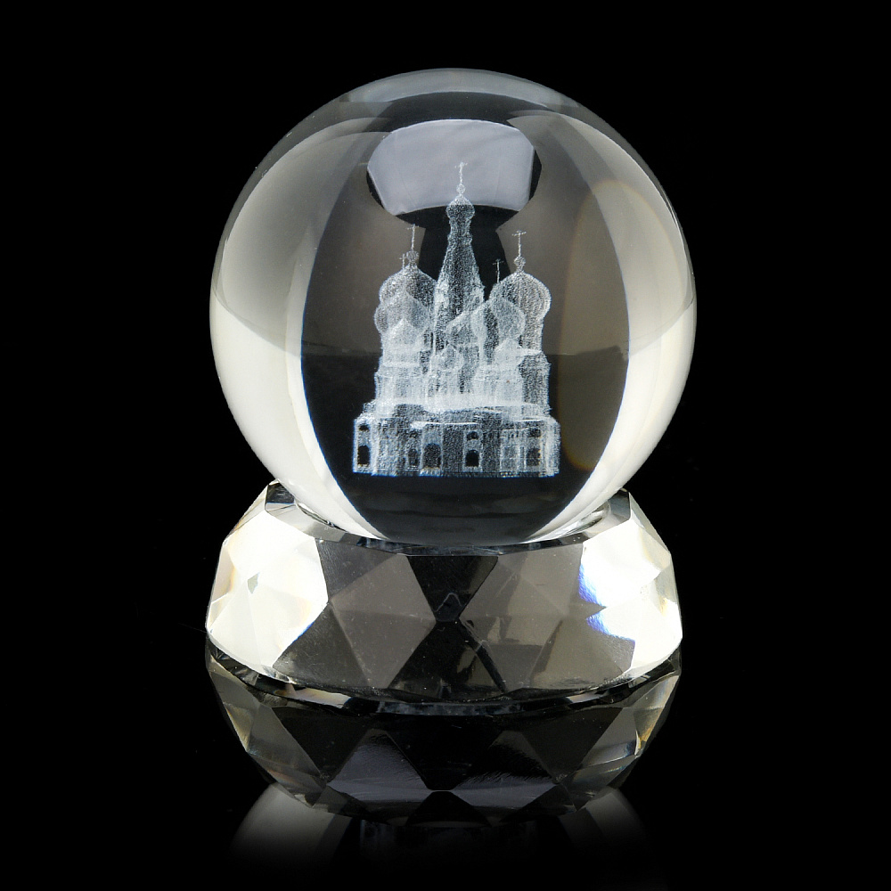 Лазерная графика. Статуэтка «Храм Василия Блаженного» - интернет магазин Русь Велика я фото 2