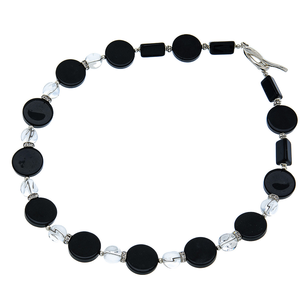 Бусы из натурального камня. Агат, горный хрусталь - интернет магазин Русь Велика я 