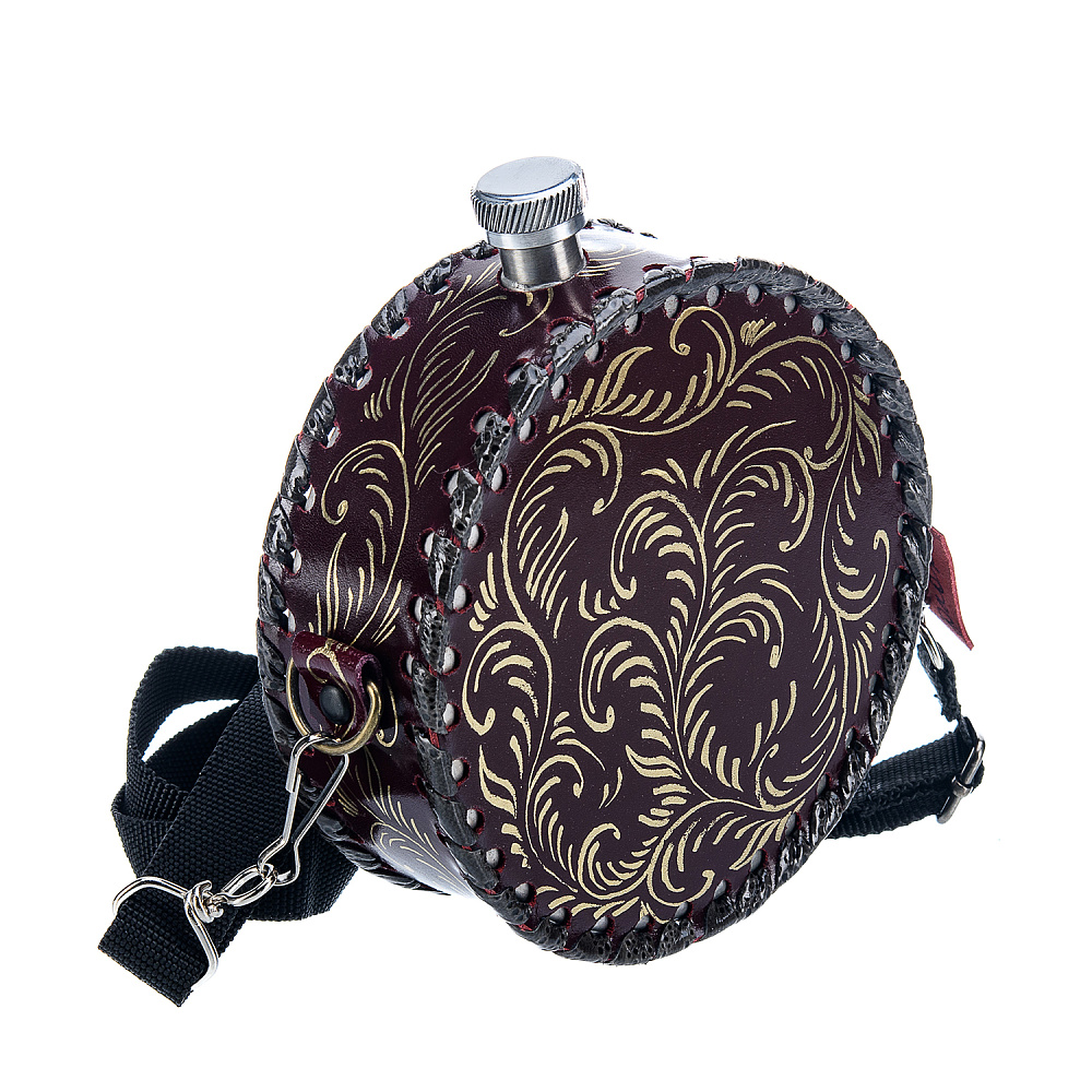 Фляга в кожаном футляре «Утка» 0,5 л - интернет магазин Русь Велика я фото 3