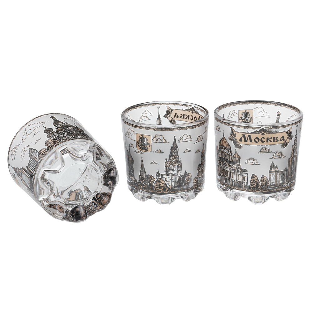 Набор стеклянных стопок «Москва» - интернет магазин Русь Велика я фото 2