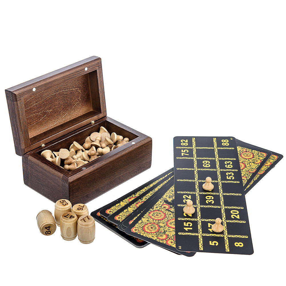 Русское лото в резной шкатулке из ясеня «Герб СССР» - интернет магазин Русь Велика я фото 1