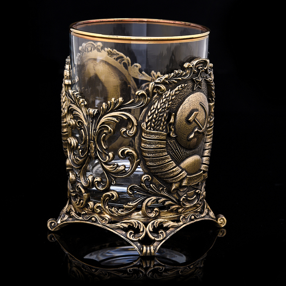 Стакан для виски «Герб СССР» - интернет магазин Русь Велика я фото 1