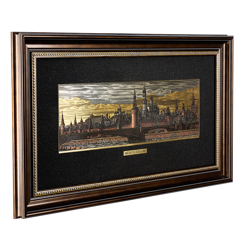 Офорт цветной «Кремль. Большой Москворецкий мост» 27х55 см - интернет магазин Русь Велика я фото 2