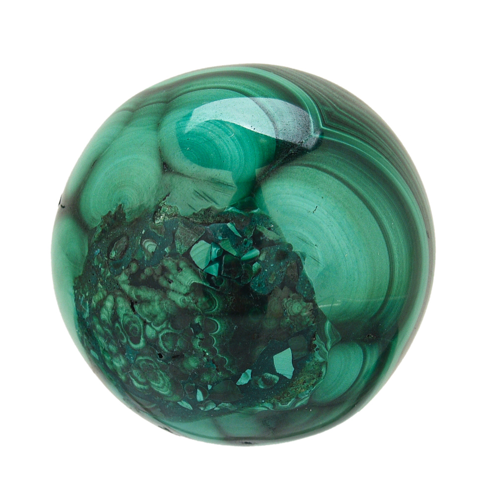 Шар-антистресс из малахита - интернет магазин Русь Велика я фото 1