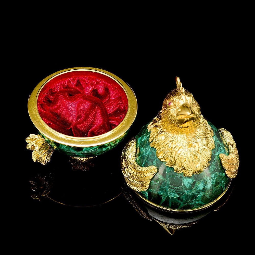 Шкатулка из камня «Цыпленок» пасхальная - интернет магазин Русь Велика я фото 1