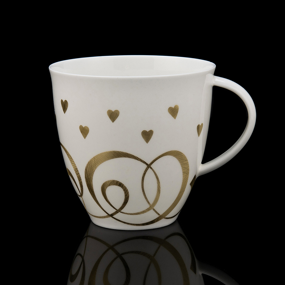 Чайная пара 250 мл «Сердечки». Форма Оливия. ИФЗ - интернет магазин Русь Велика я фото 2