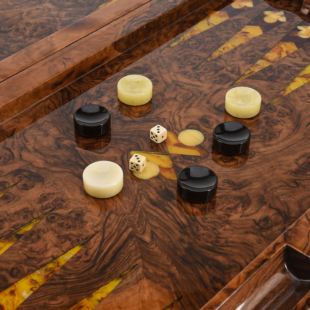 Нарды янтарные «Самурай» 60х32,5 см - интернет магазин Русь Велика я фото 8