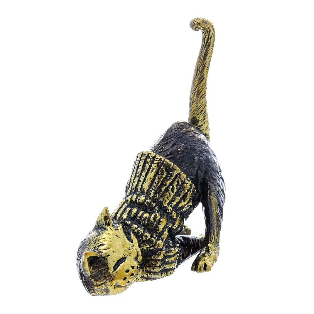 Статуэтка «Кот в свитере ленится» - интернет магазин Русь Велика я фото 1