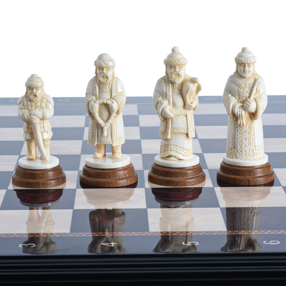 Шахматы с фигурами из кости «Куликово поле» 48х48 см - интернет магазин Русь Велика я фото 5
