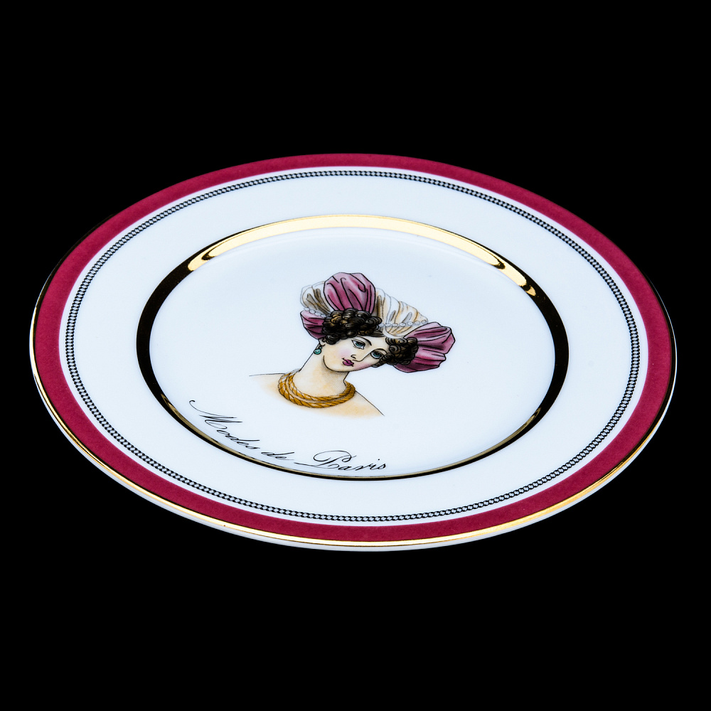 Тарелка мелкая «Modes de Paris». Форма Европейская-2. ИФЗ - интернет магазин Русь Велика я фото 2