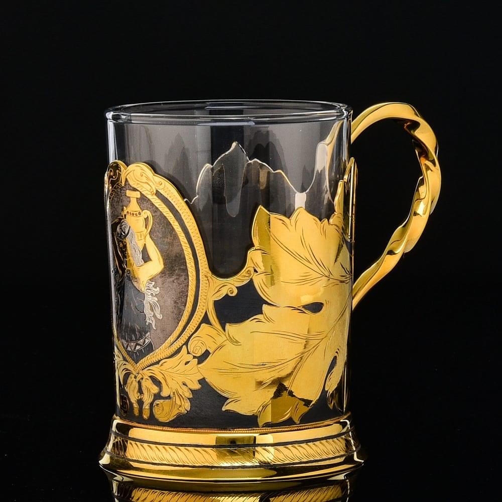 Набор подстаканников на 2 персоны. Златоуст - интернет магазин Русь Велика я фото 3