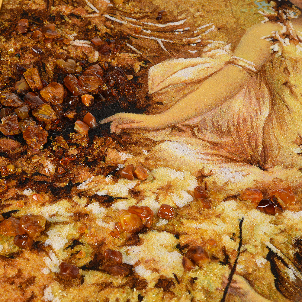 Картина янтарная «Амуры» 60х80 см - интернет магазин Русь Велика я фото 4