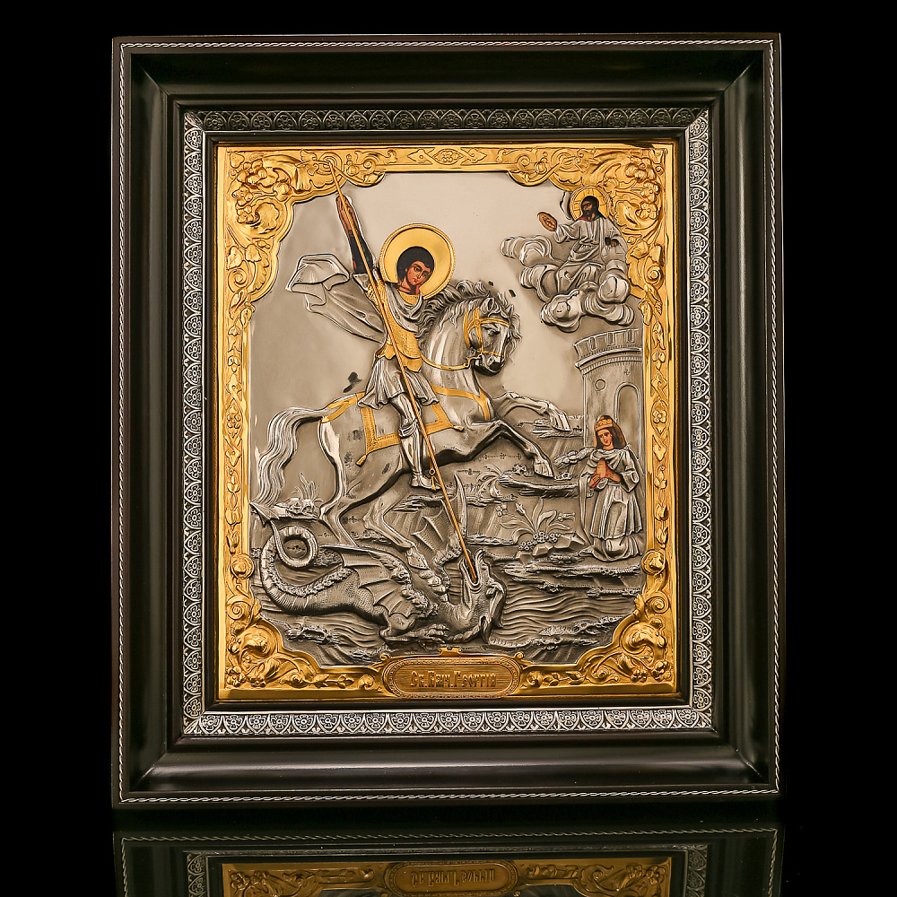 Икона «Георгий Победоносец» 39х34 см - интернет магазин Русь Велика я 