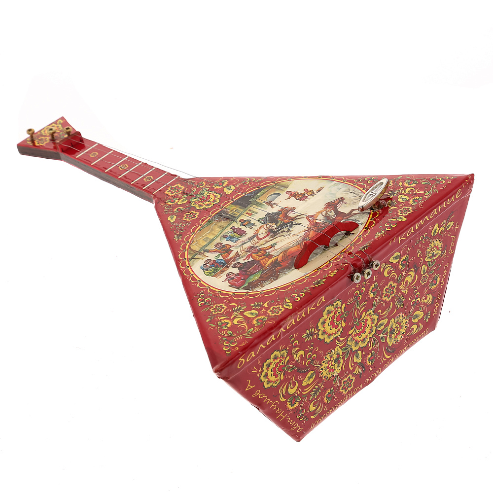 Балалайка сувенирная с росписью «Зимняя тройка» - интернет магазин Русь Велика я фото 5