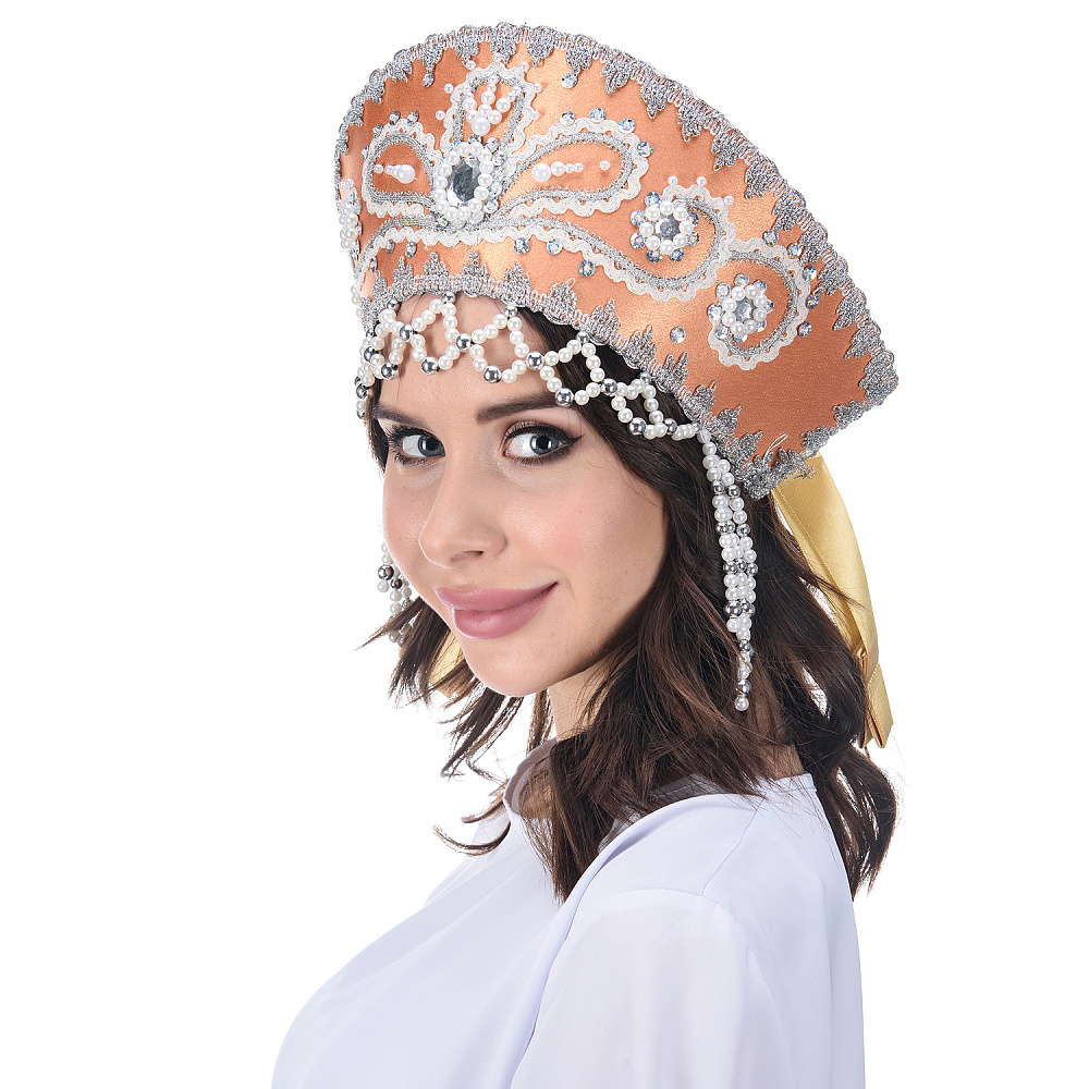 Кокошник нарядный с планкой «Виктория» - интернет магазин Русь Велика я 