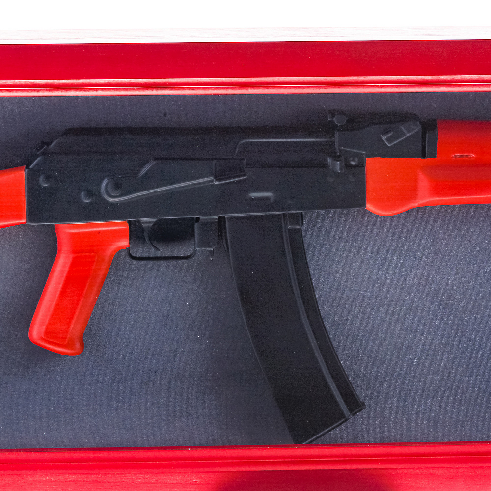 Деревянное резное панно «Автомат АК-47» 100х35 см - интернет магазин Русь Велика я фото 3