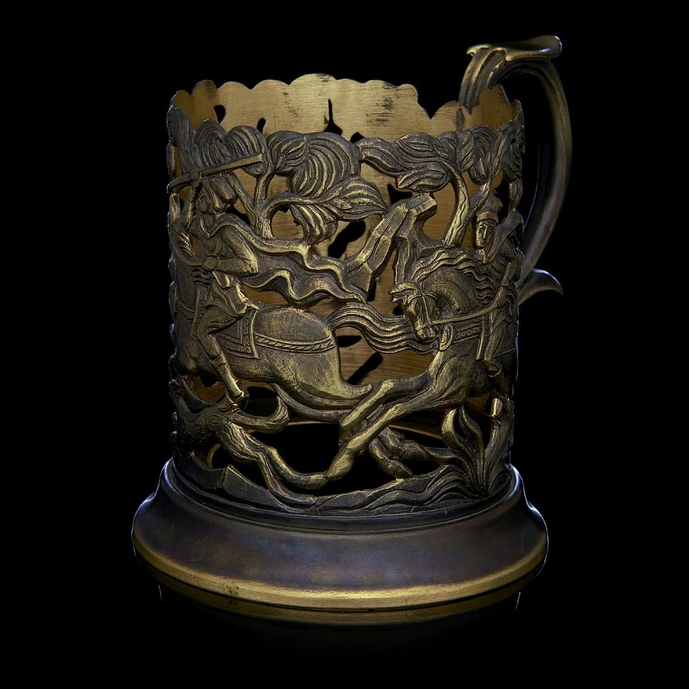 Подстаканник «Охота на лань» - интернет магазин Русь Велика я фото 4