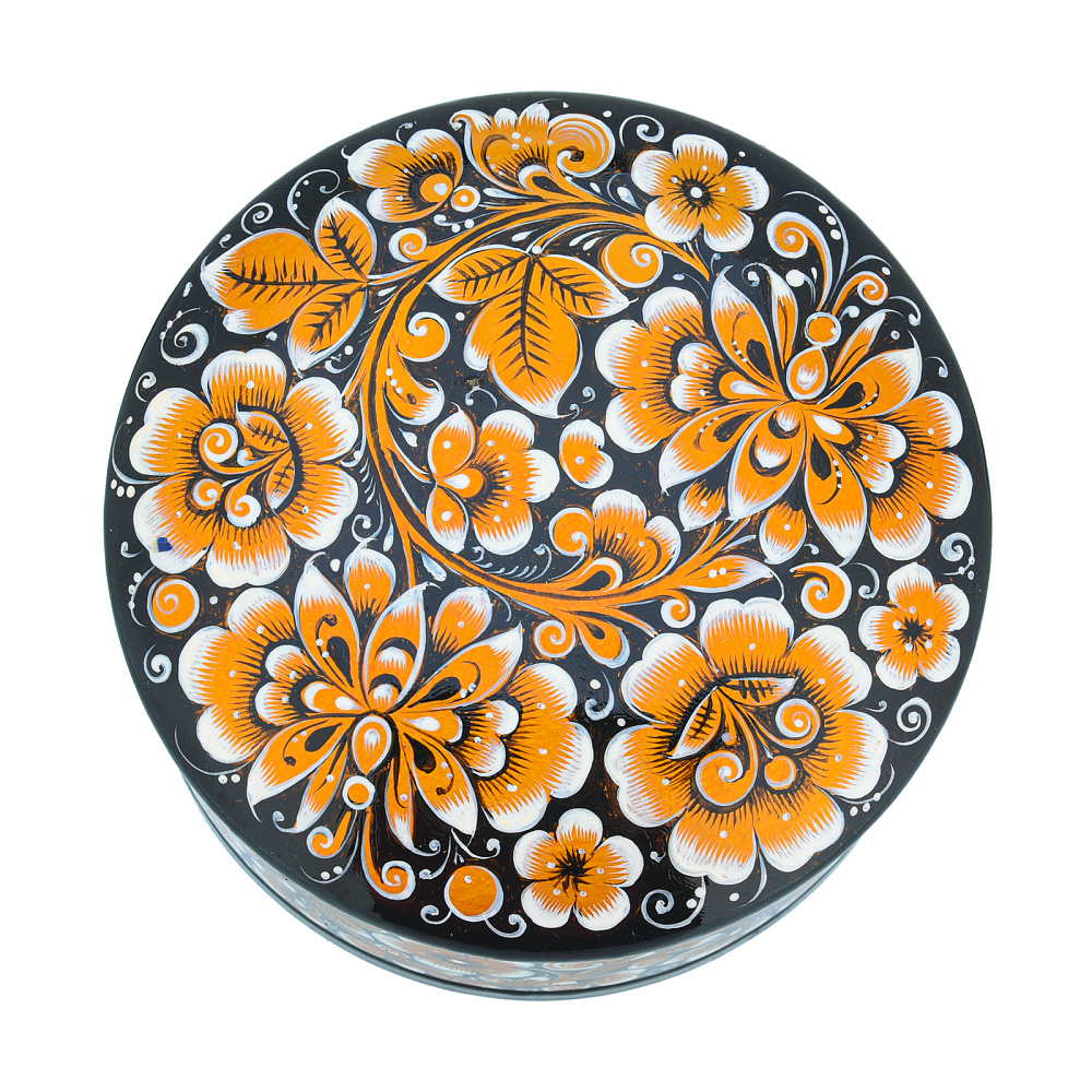 Шкатулка «Цветы». Хохлома - интернет магазин Русь Велика я фото 2