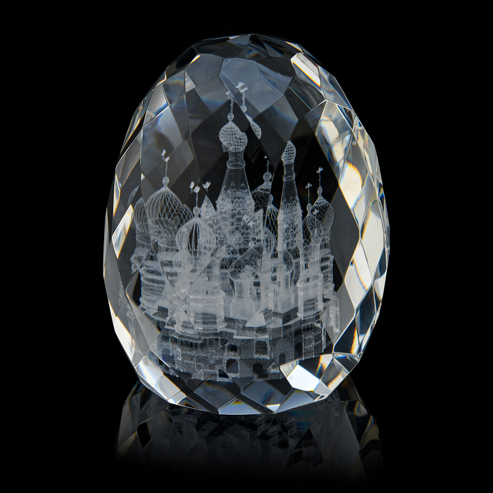 Лазерная графика. Статуэтка «Храм Василия Блаженного» - интернет магазин Русь Велика я фото 1