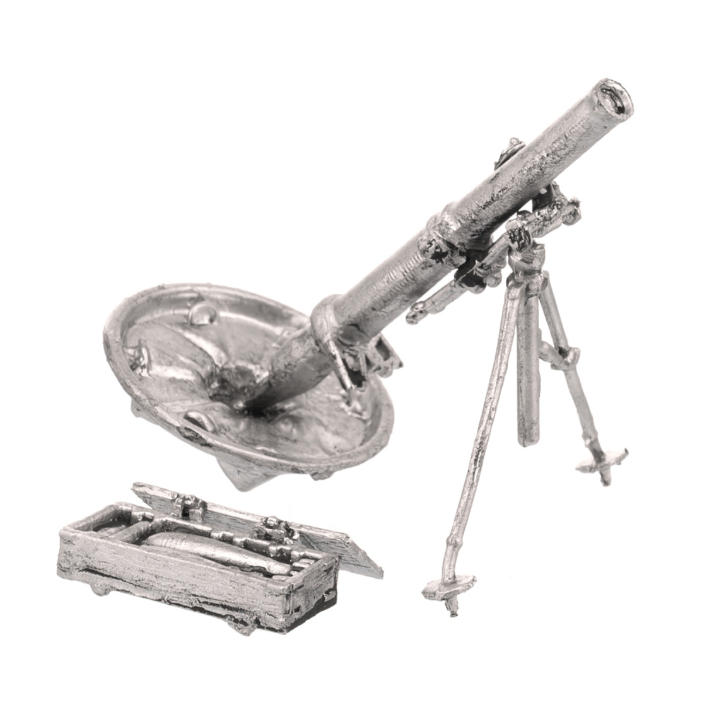 Оловянная миниатюра «Полковой миномет 120 мм» - интернет магазин Русь Велика я 