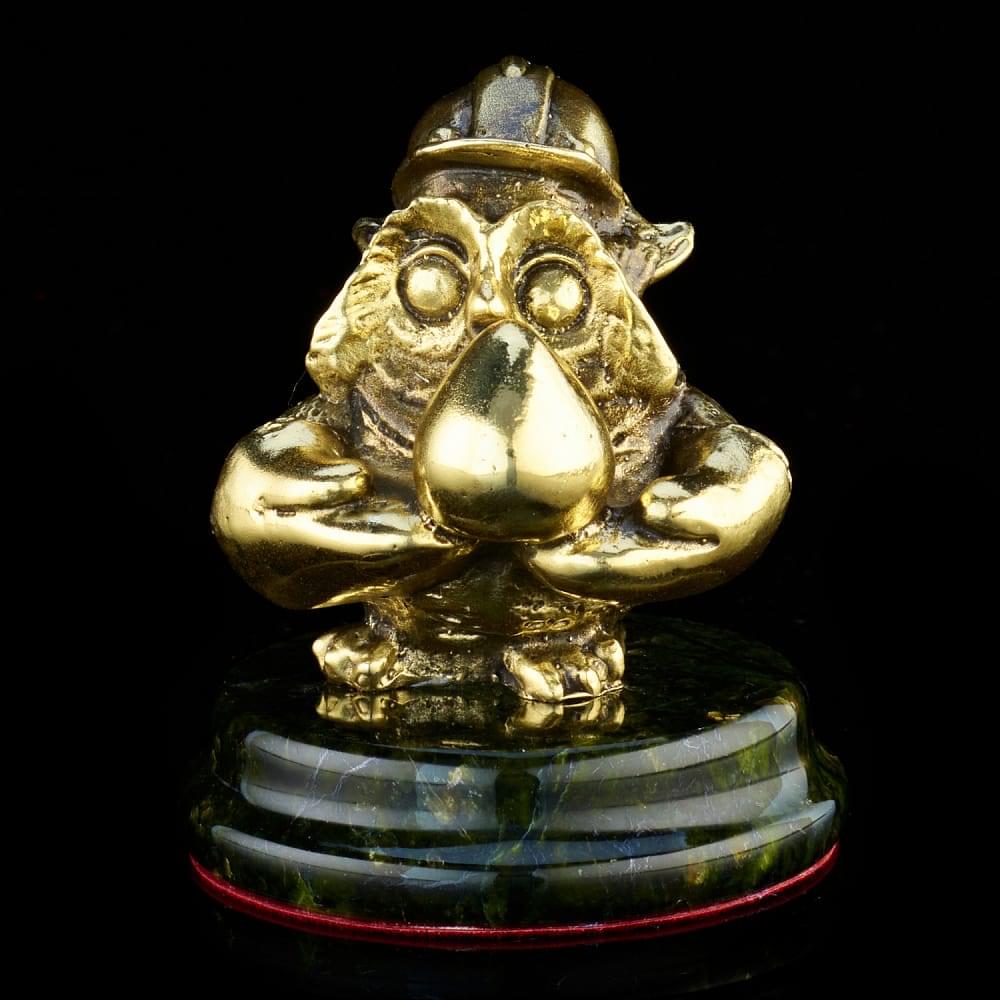 Бронзовая статуэтка «Сова-работник нефтегазовой промышленности» - интернет магазин Русь Велика я 