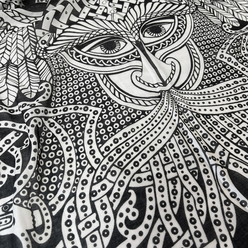 Шарф шерстяной «Русский витязь» 80х180 см - интернет магазин Русь Велика я фото 2