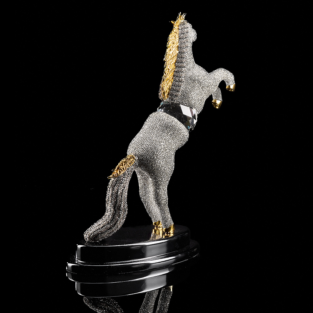 Символ 2026 года. Скульптура с хрустальными стразами «Лошадь» - интернет магазин Русь Велика я фото 7