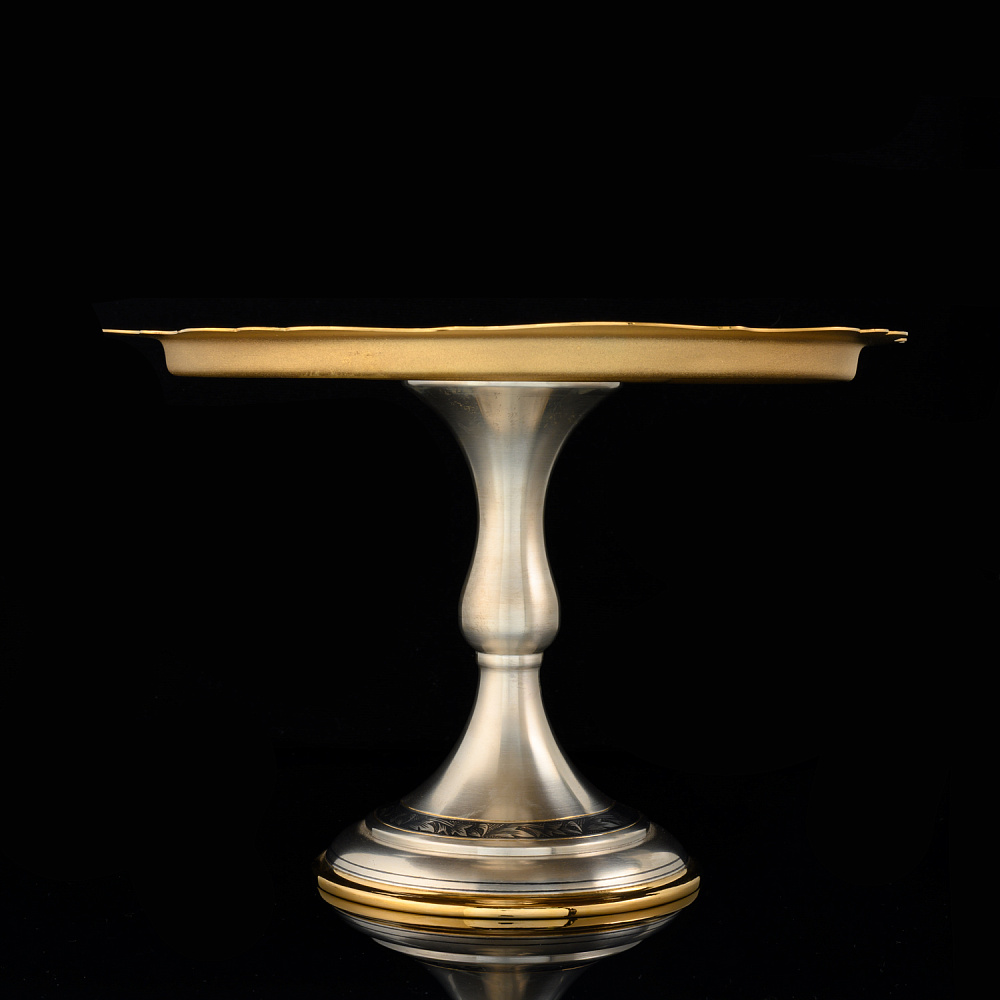 Ваза для торта из серебра 925* - интернет магазин Русь Велика я фото 1