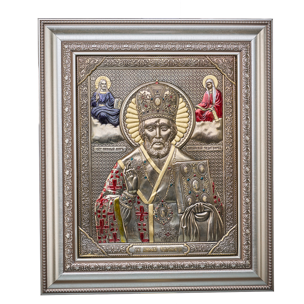 Икона «Николай Чудотворец» 37х43 см - интернет магазин Русь Велика я 