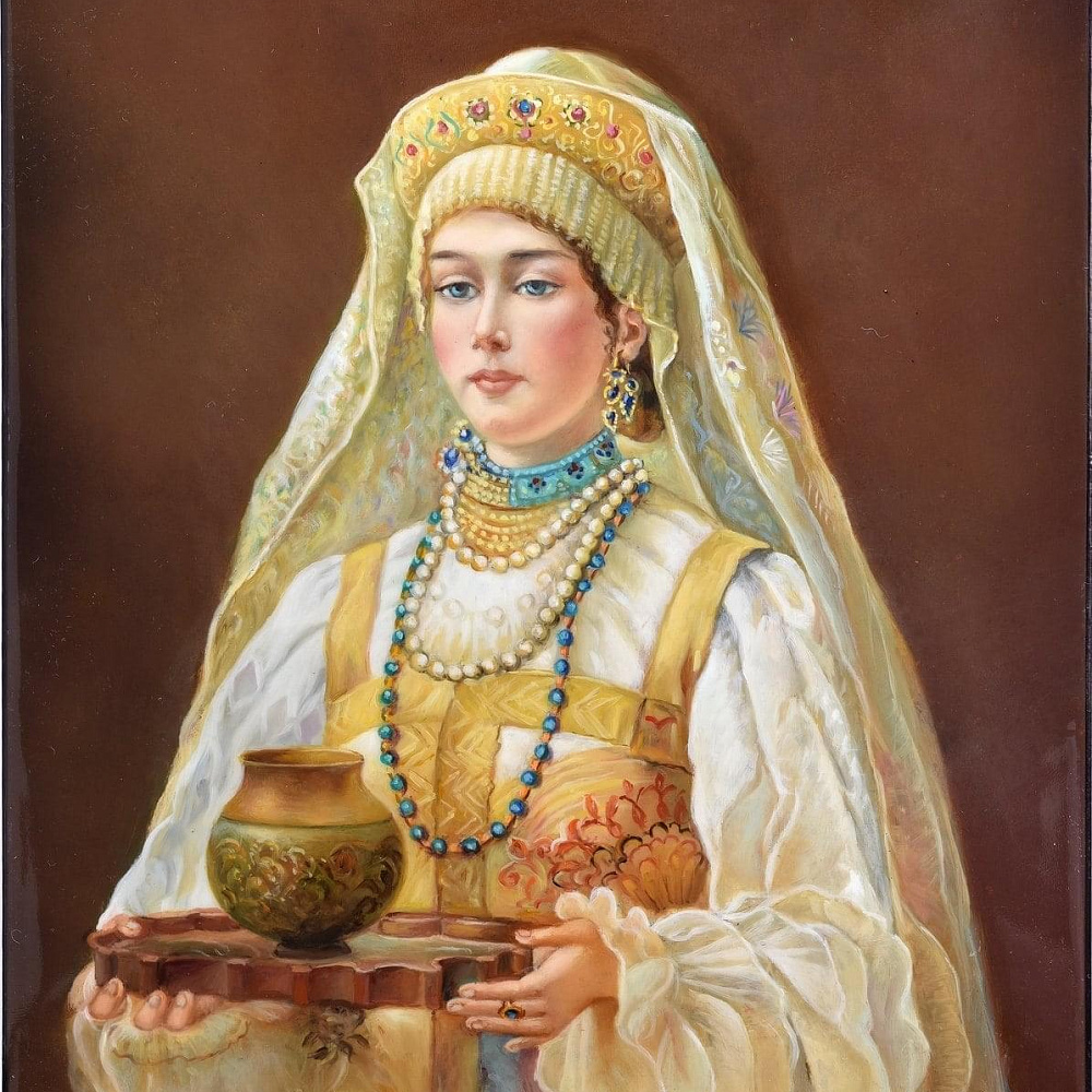 Панно «Чарка меда» 20 х 25 см - интернет магазин Русь Велика я 