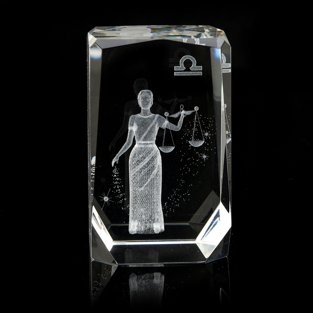 Лазерная графика. Статуэтка «Знак зодиака Весы» - интернет магазин Русь Велика я фото 1