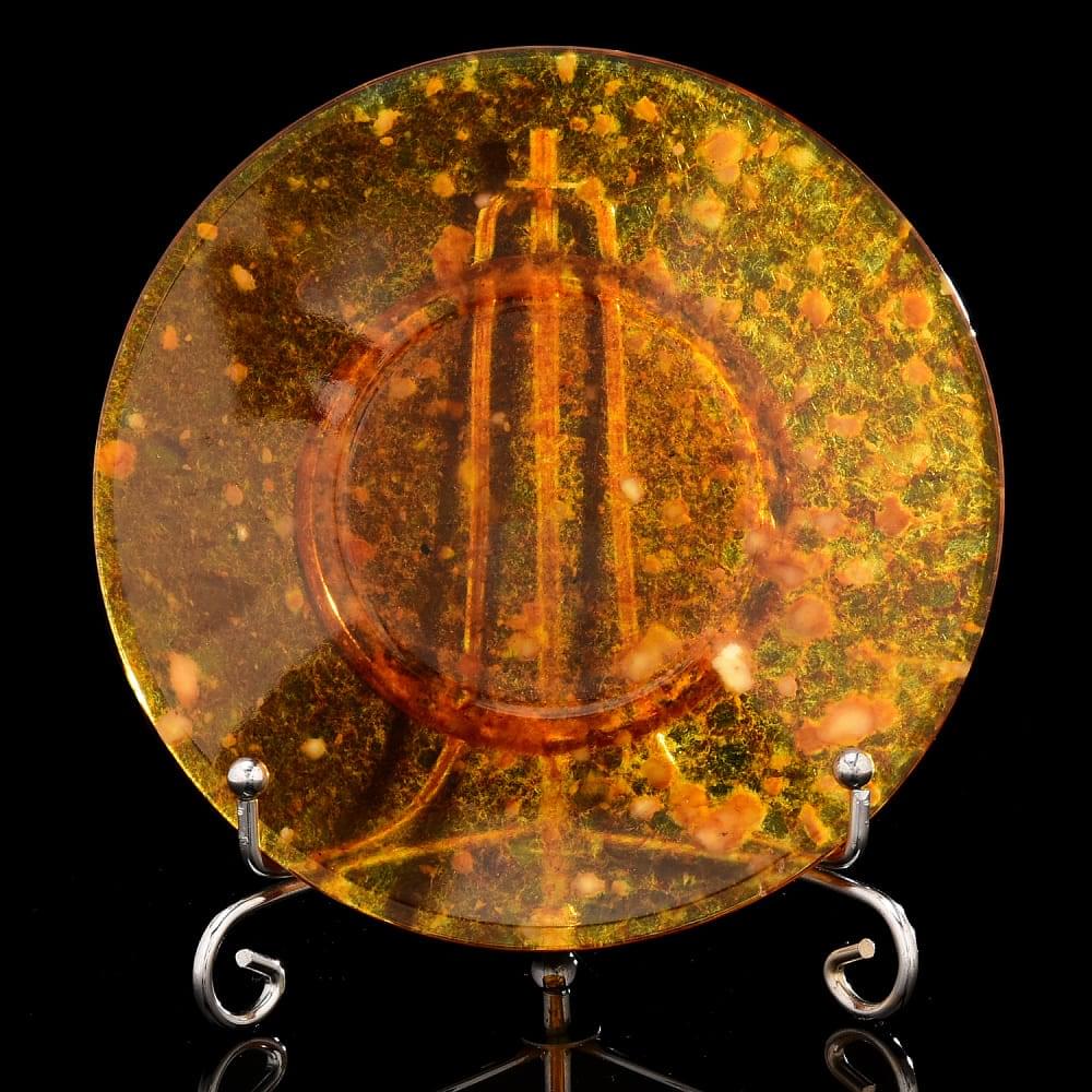 Деликатесный набор из янтаря «Шар». Серебро 875 * - интернет магазин Русь Велика я фото 2