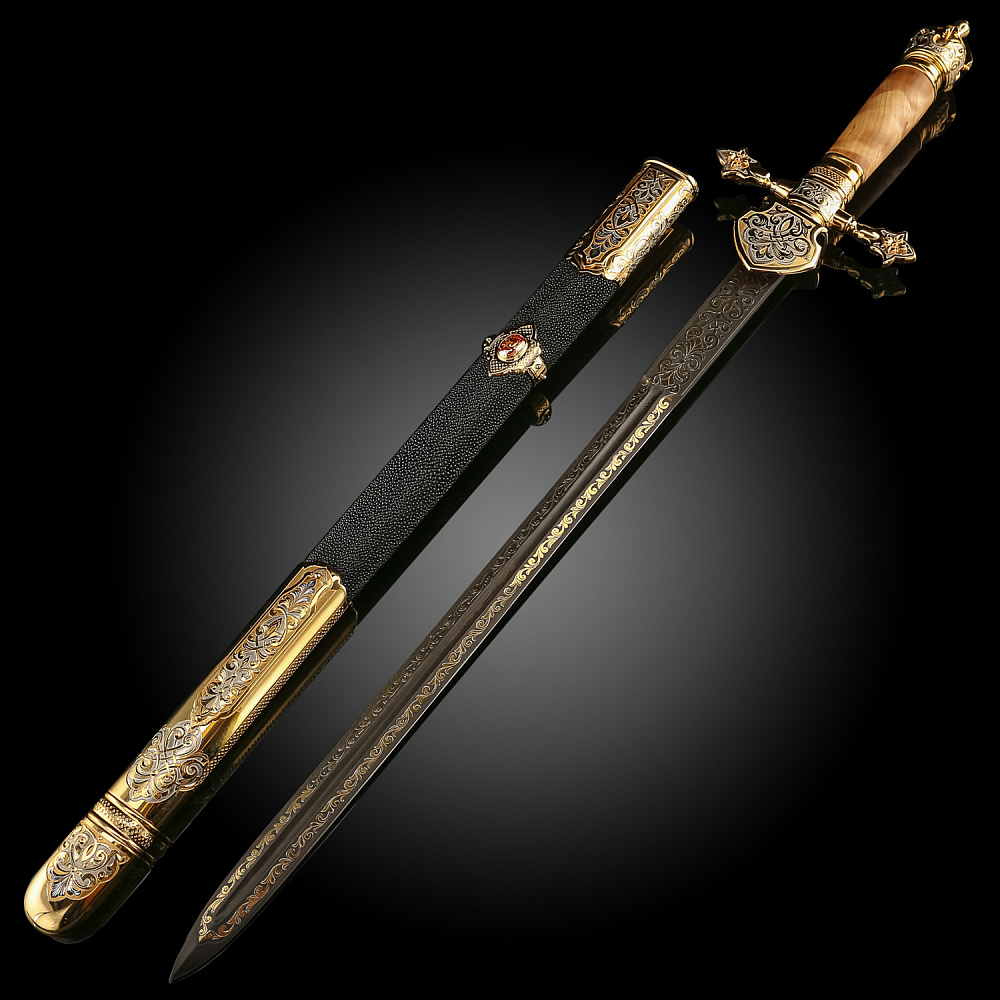 Кортик сувенирный «Царская охота». Златоуст - интернет магазин Русь Велика я фото 1