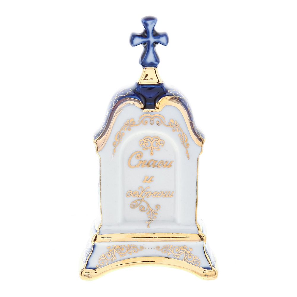 Киот настольный «Матрона Московская». Гжель 5х10 см - интернет магазин Русь Велика я фото 2
