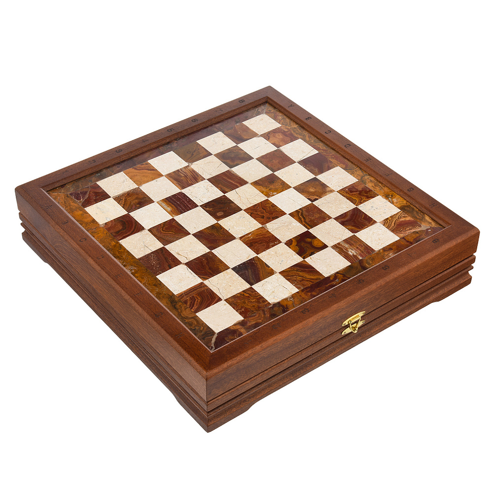 Шахматы из натурального камня «Американские» 43х43 см - интернет магазин Русь Велика я фото 5