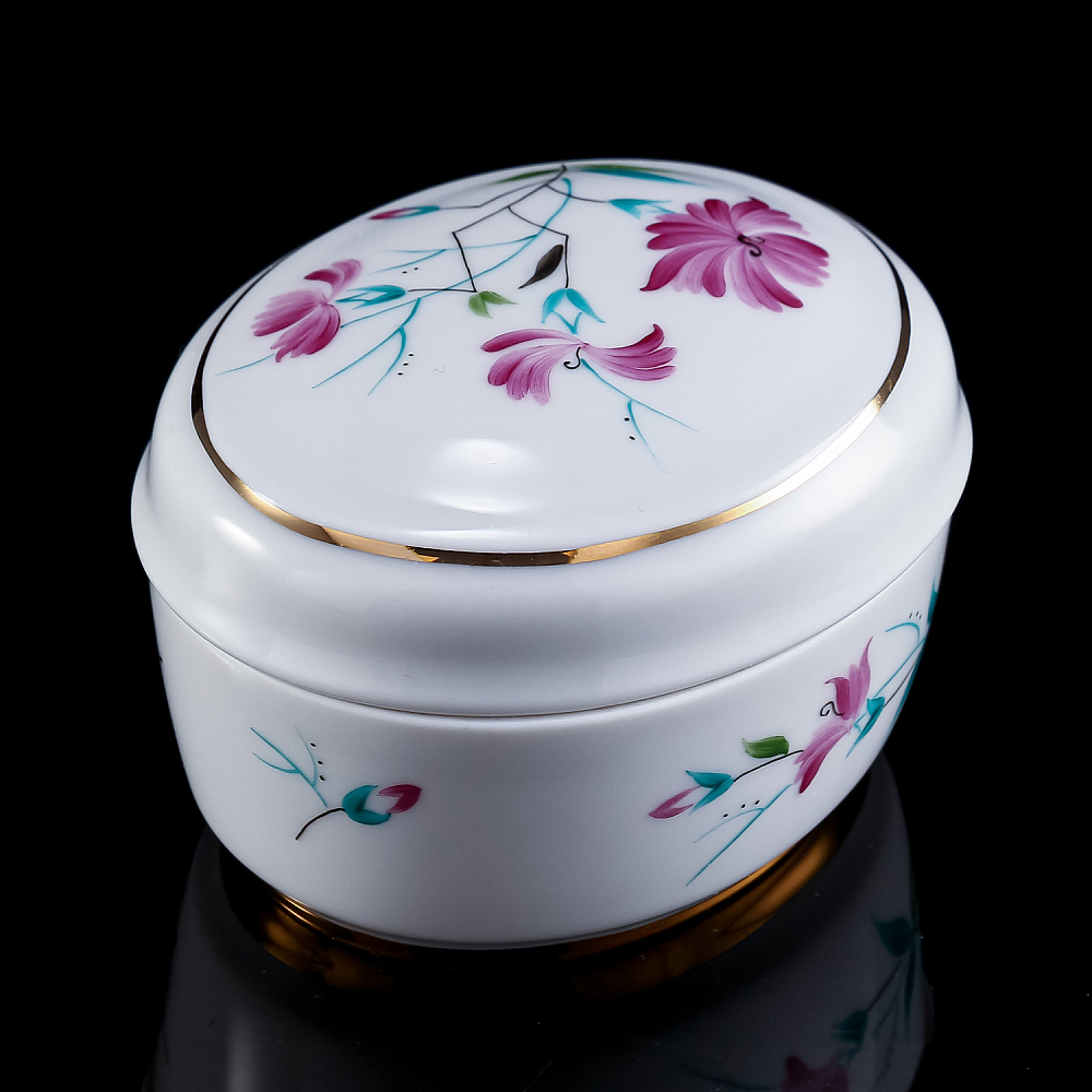 Фарфоровая шкатулка «Гвоздика». ИФЗ - интернет магазин Русь Велика я фото 3