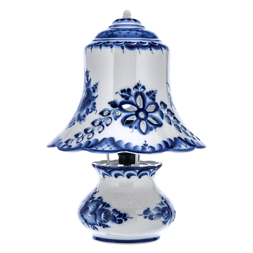 Лампа настольная «Светлячок». Гжель - интернет магазин Русь Велика я фото 1