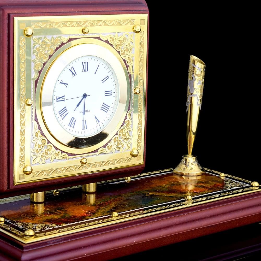 Настольные часы с ручкой. Златоуст - интернет магазин Русь Велика я фото 3