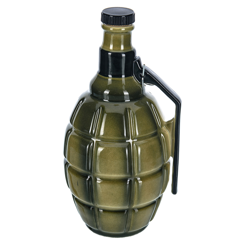 Штоф фарфоровый 300 мл «Граната». Гжель в цвете - интернет магазин Русь Велика я 