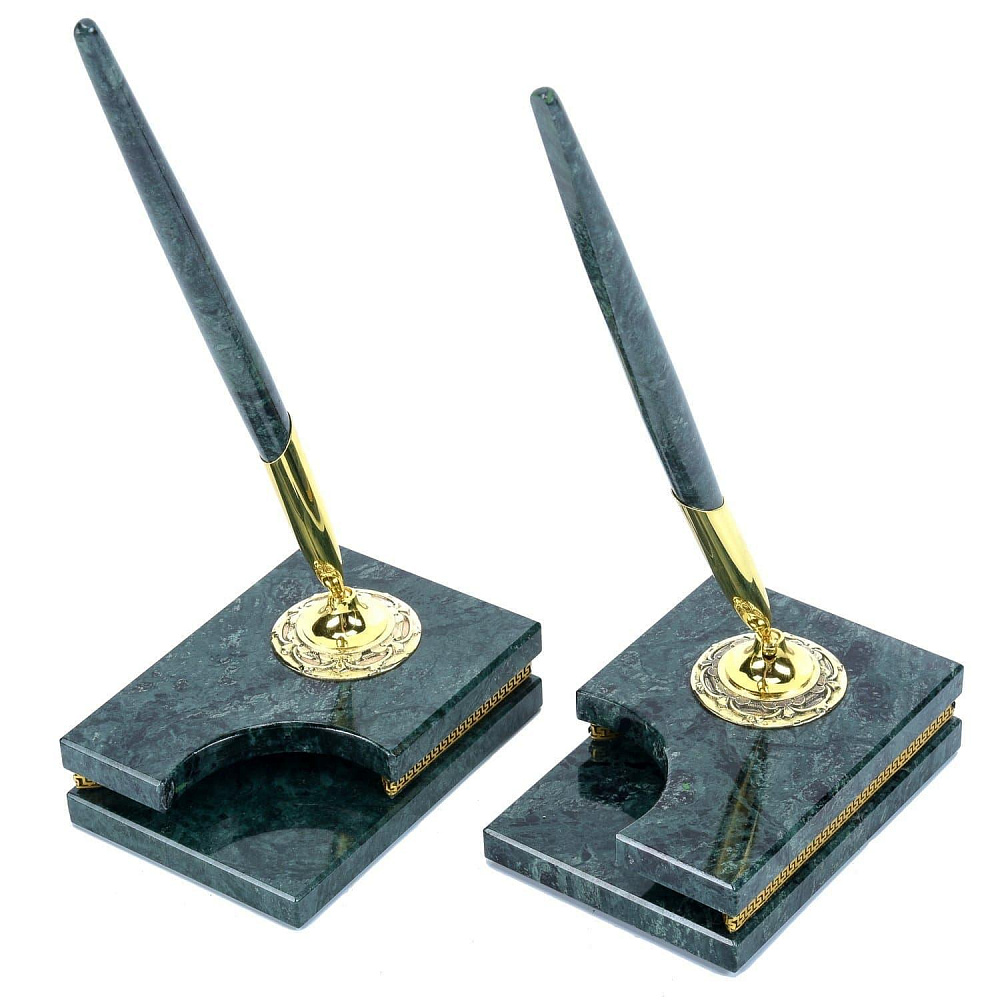 Настольный письменный набор «Престиж» из мрамора и бронзы - интернет магазин Русь Велика я фото 5