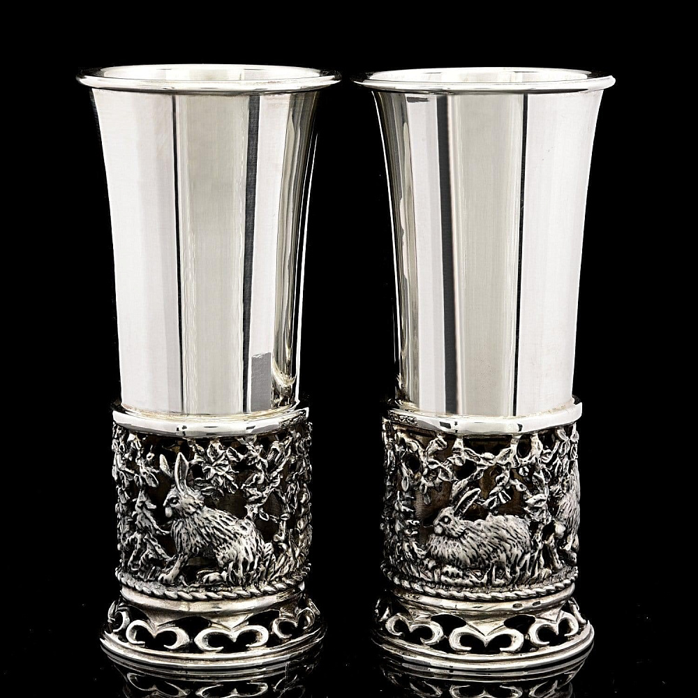 Набор из 2 стопок для водки «Зайцы». Златоуст - интернет магазин Русь Велика я фото 5