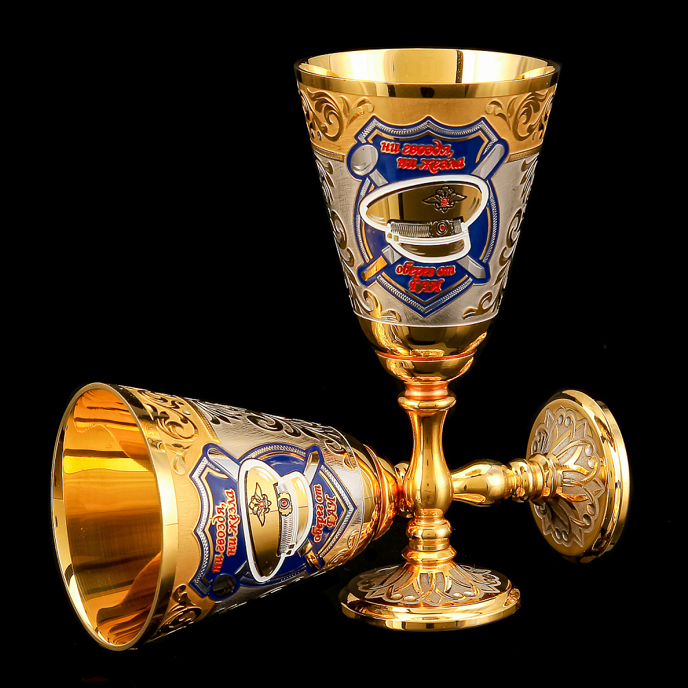 Набор рюмок на 2 персоны «ГАИ». Златоуст - интернет магазин Русь Велика я фото 1