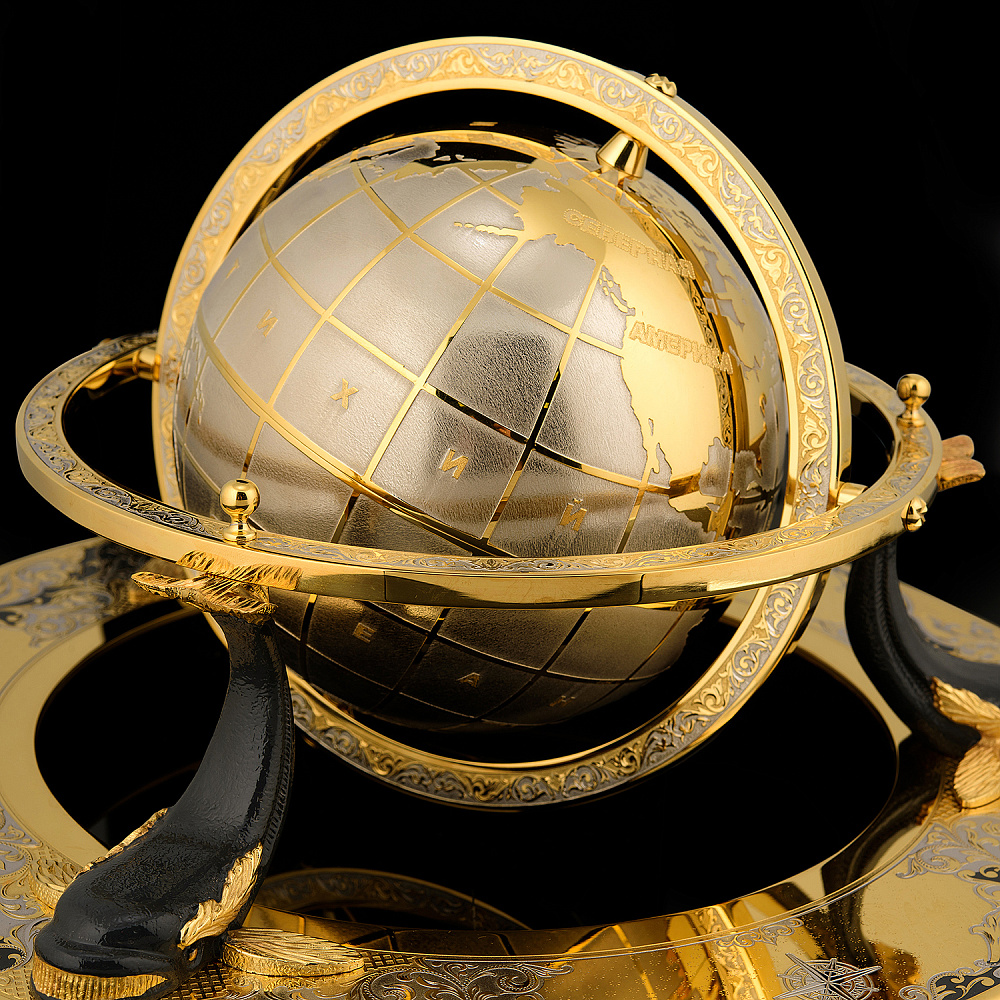 Глобус сувенирный «Три кита». Златоуст - интернет магазин Русь Велика я фото 4