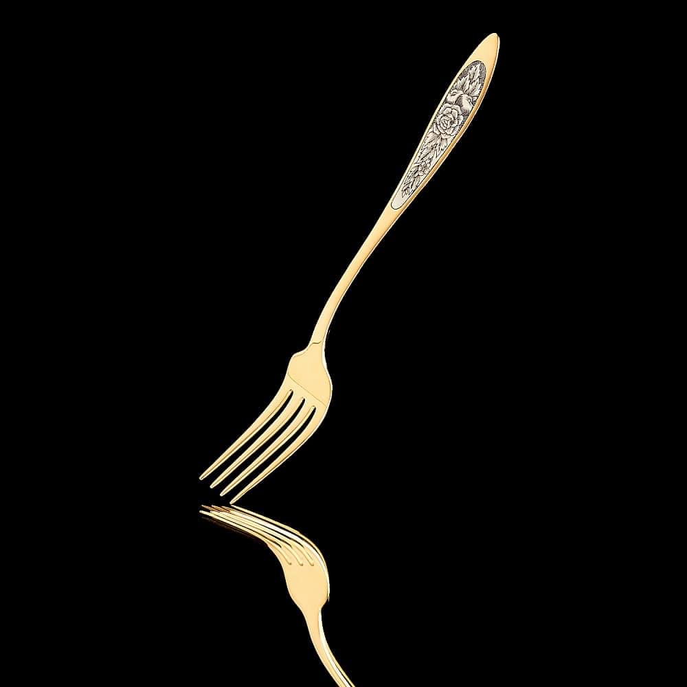 Столовый набор «Эгоист №14» на 1 персону. Серебро 925* - интернет магазин Русь Велика я фото 5