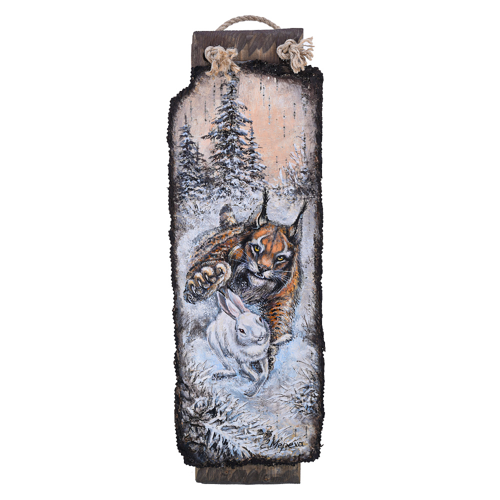 Картина на бересте «Делай ноги» 19х63 см - интернет магазин Русь Велика я 