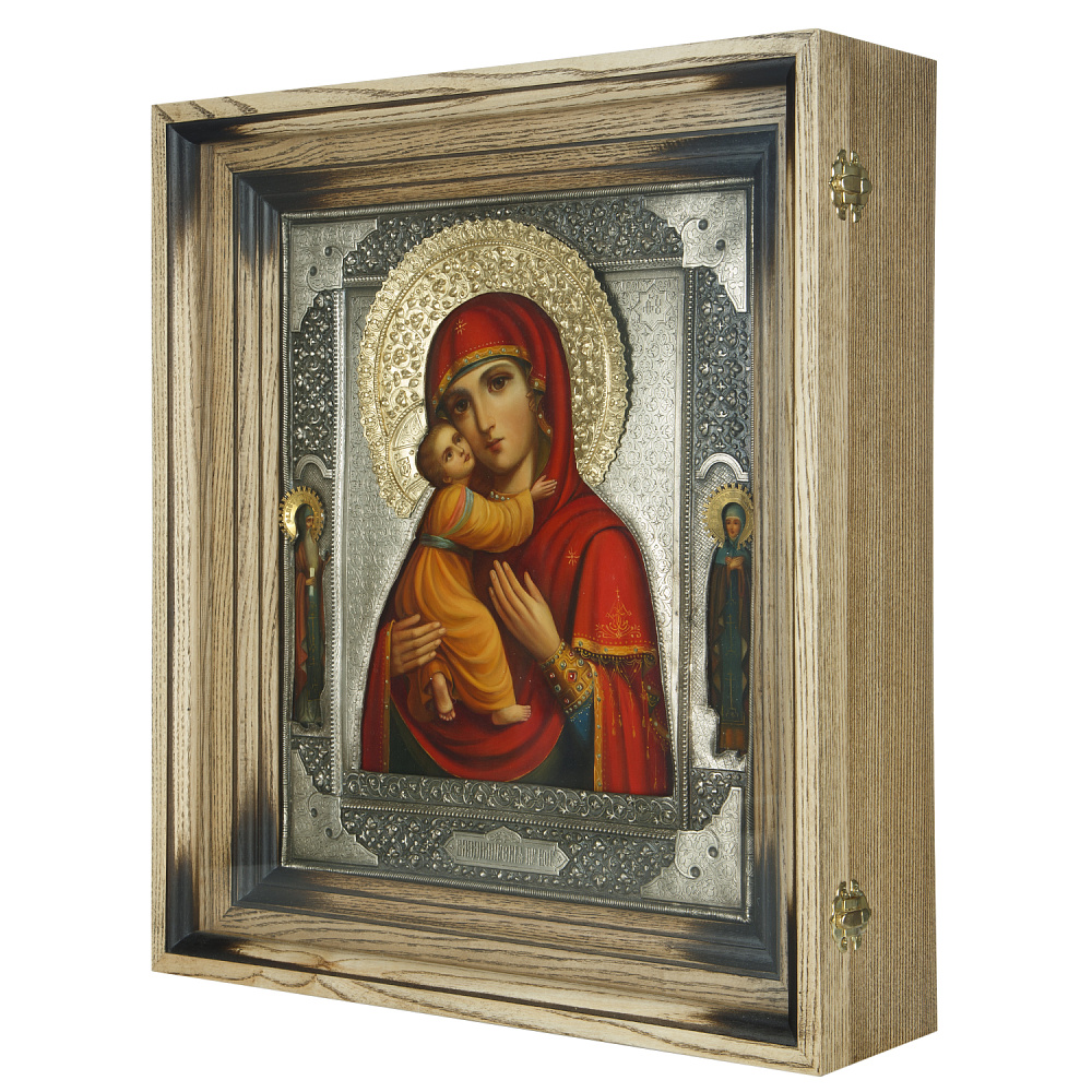 Икона в киоте «Владимирская Божья Матерь» 36х42 см - интернет магазин Русь Велика я фото 2
