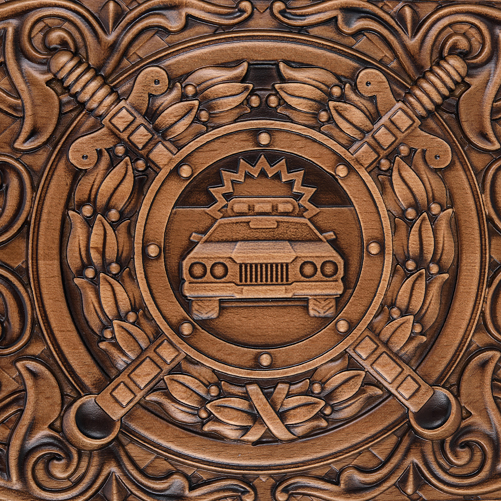 Деревянные резные нарды «ГИБДД» 60х30 см - интернет магазин Русь Велика я фото 2