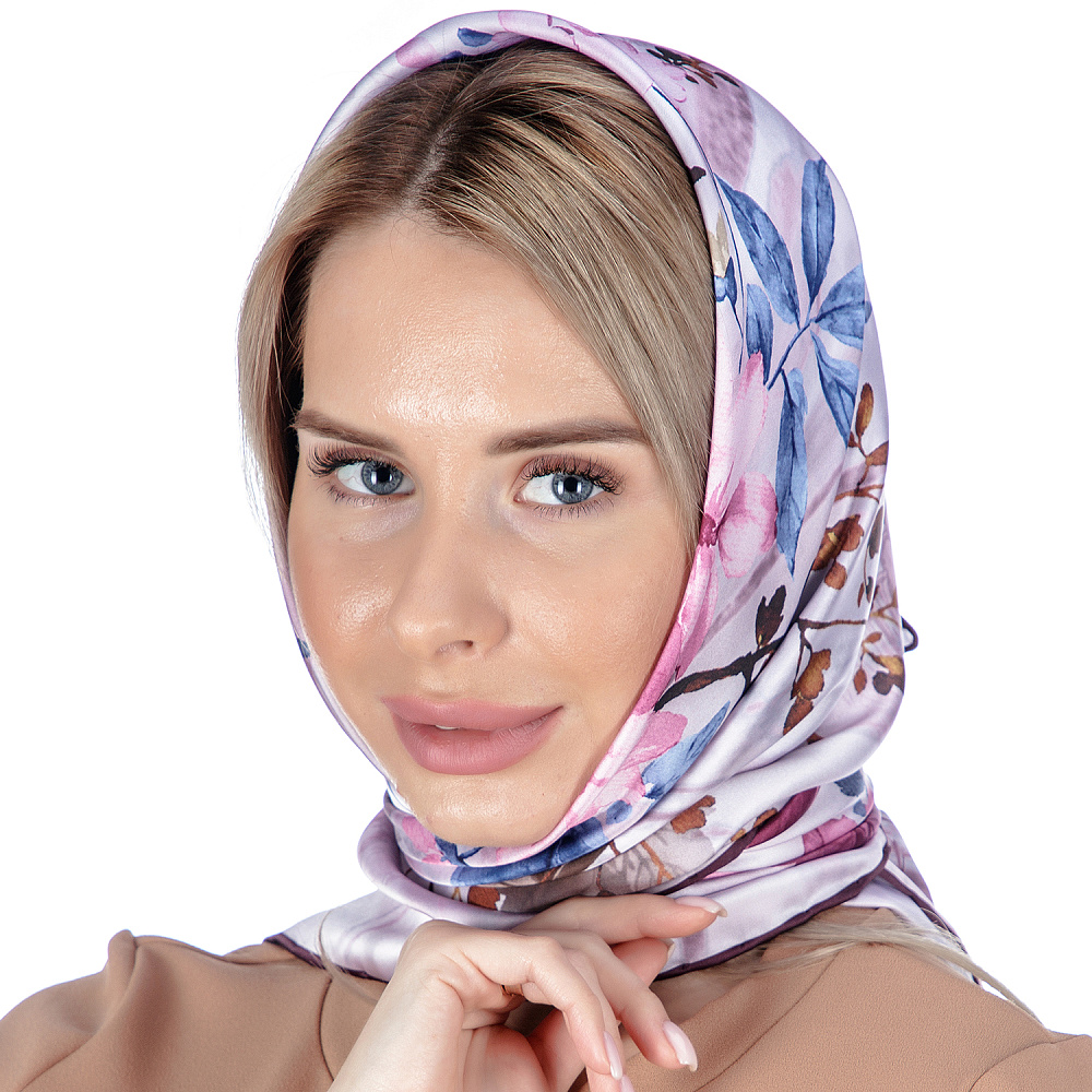 Платок шелковый 89х89 см - интернет магазин Русь Велика я фото 5